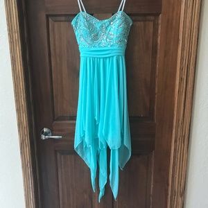 City Triangles Embellished High-low Dress